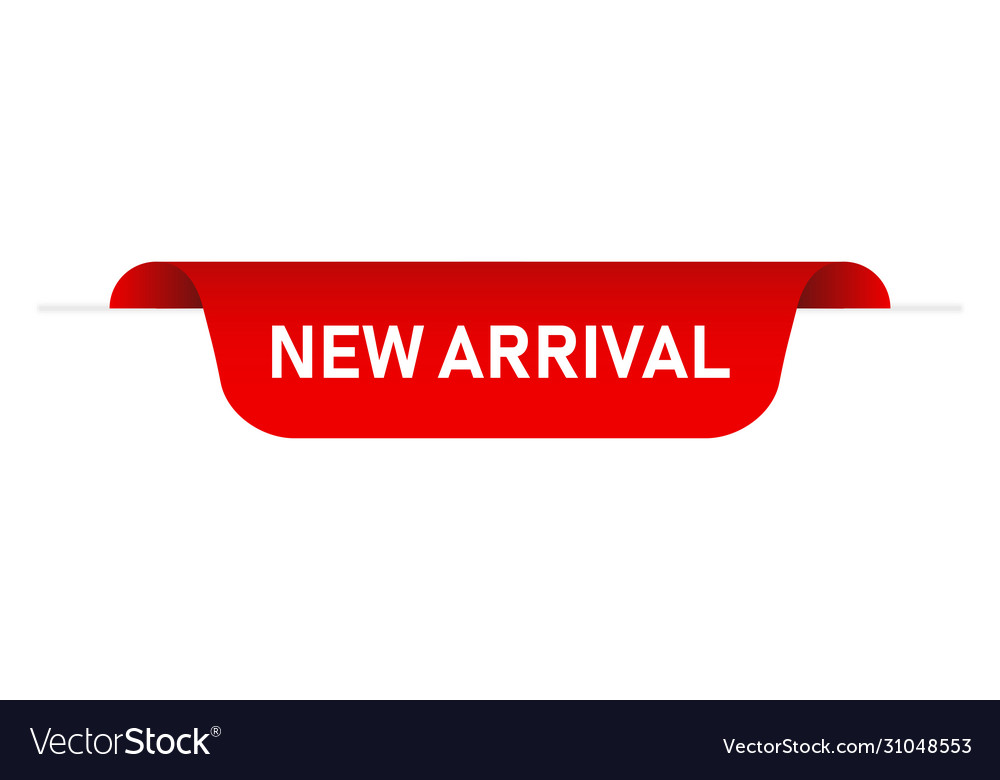 Red ribbon banner isolated element with shadow vector image Red ribbon banner isolated element with shadow