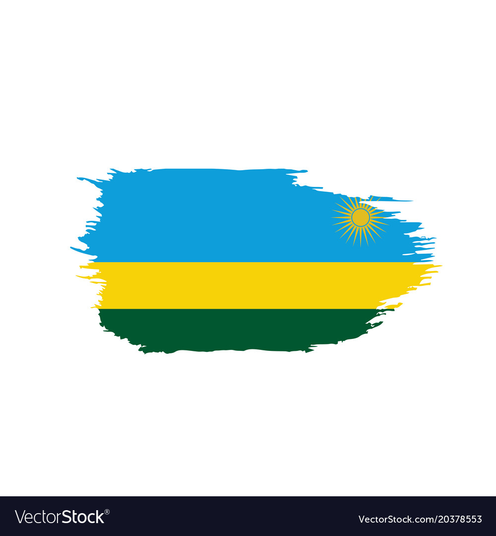 Rwanda flag Royalty Free Vector Image - VectorStock