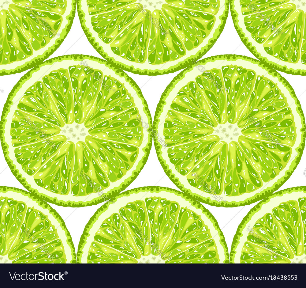 Seamless pattern of lime citrus background