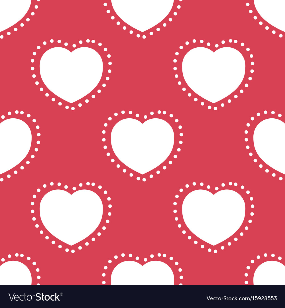 Seamless pattern with heart