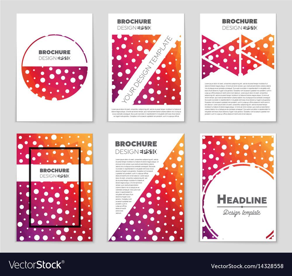 Abstract layout background set for art