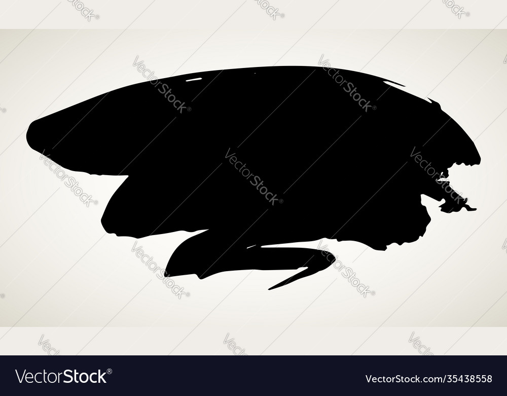 Artistic paint stroke Royalty Free Vector Image