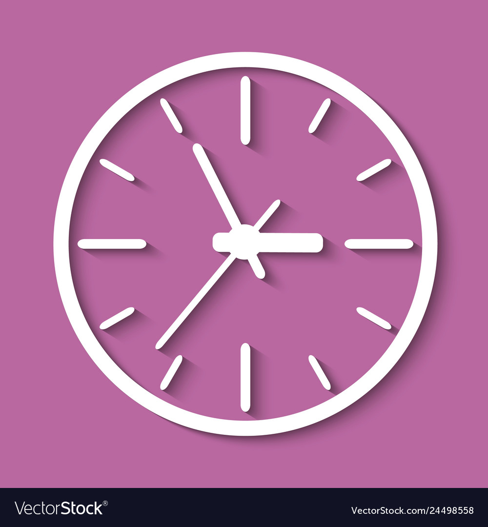 Clock icon world time concept