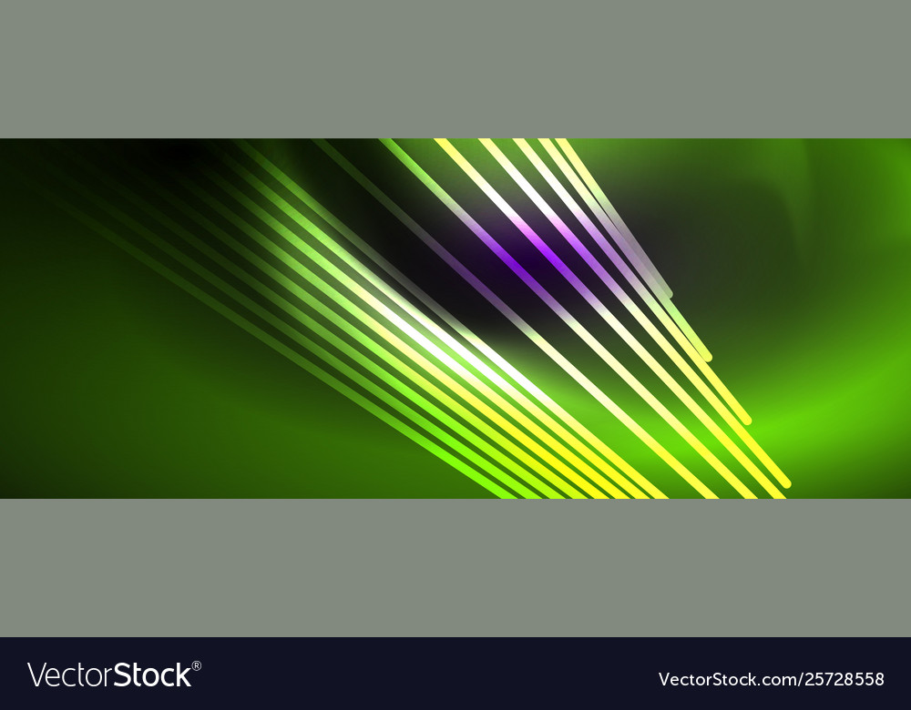 Color light with lines outer space background vector image Color light with lines outer space background