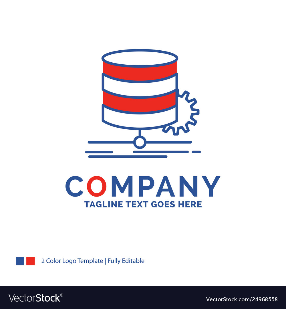 Company name logo design for algorithm chart data vector image Company name logo design for algorithm chart data