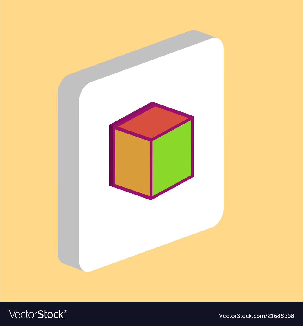 Cube computer symbol