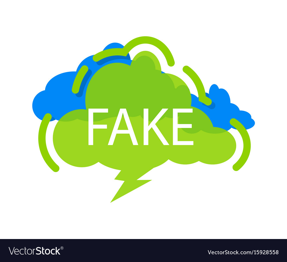 Fake speech bubble with expression text