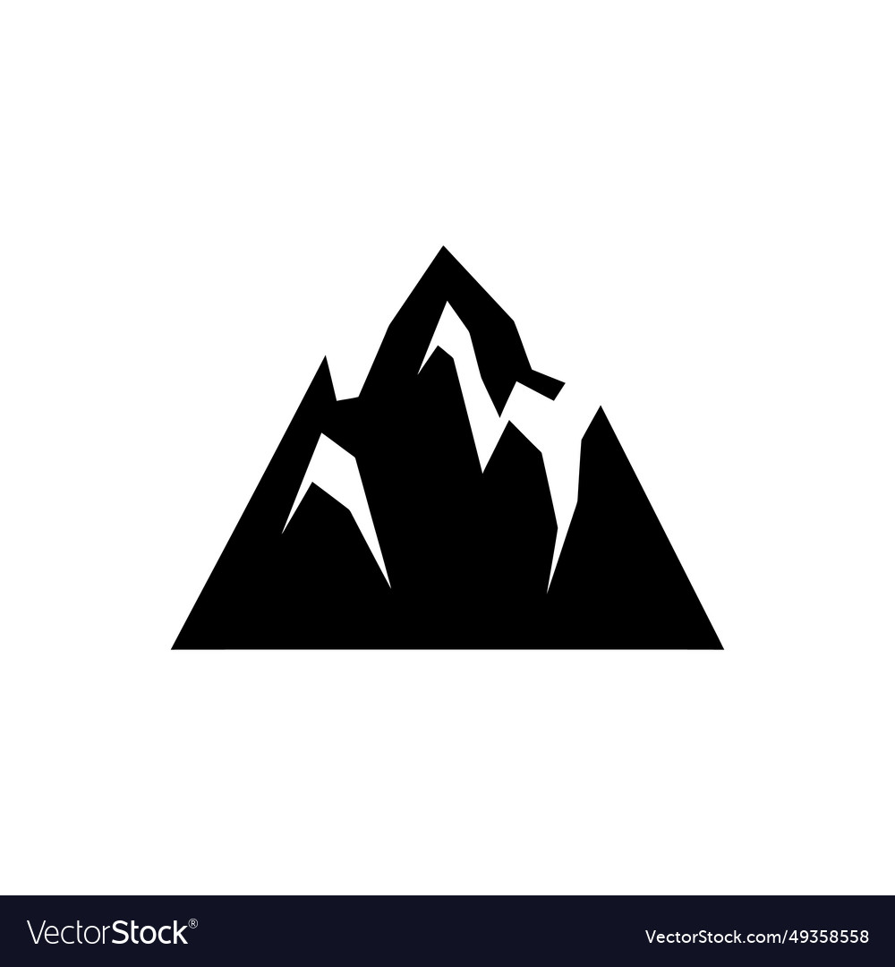 Glacier melting icon - simple