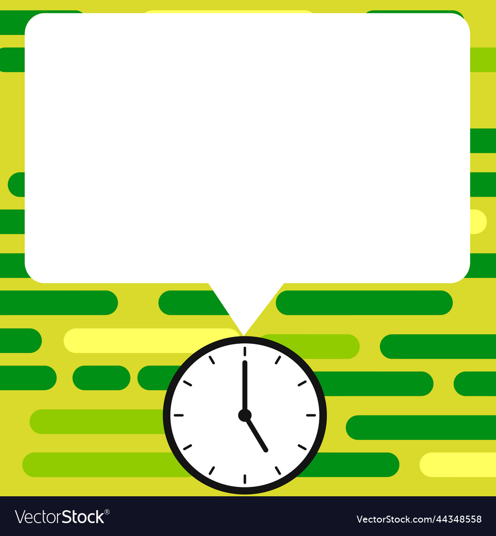 Presenter with conversation bubble showing new vector image Presenter with conversation bubble showing new