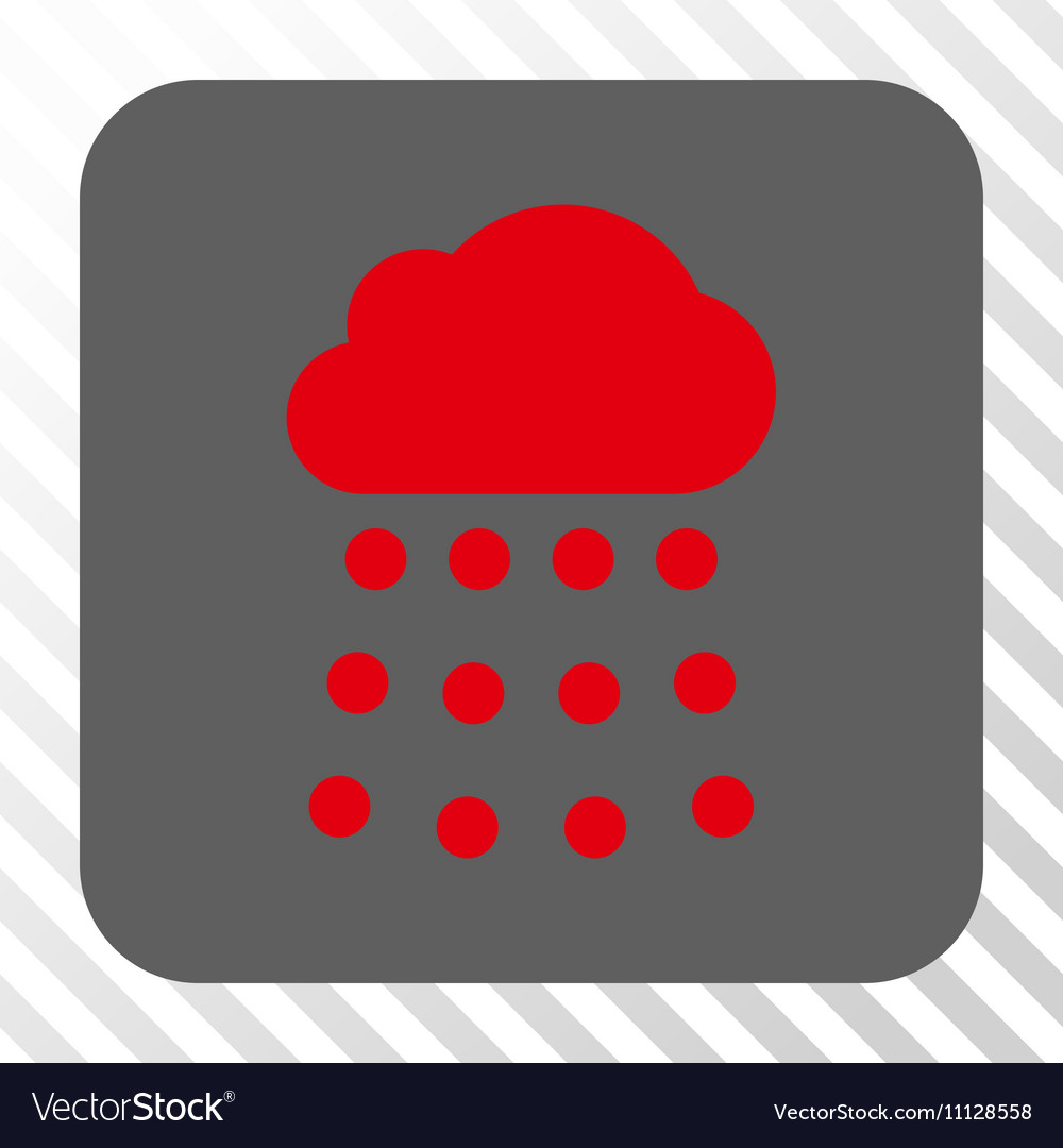 Rain cloud rounded square button