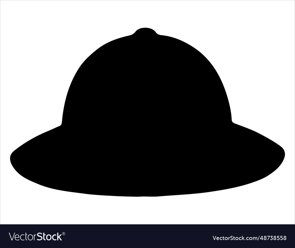 Safari Hat Silhouette Art Royalty Free Vector Image