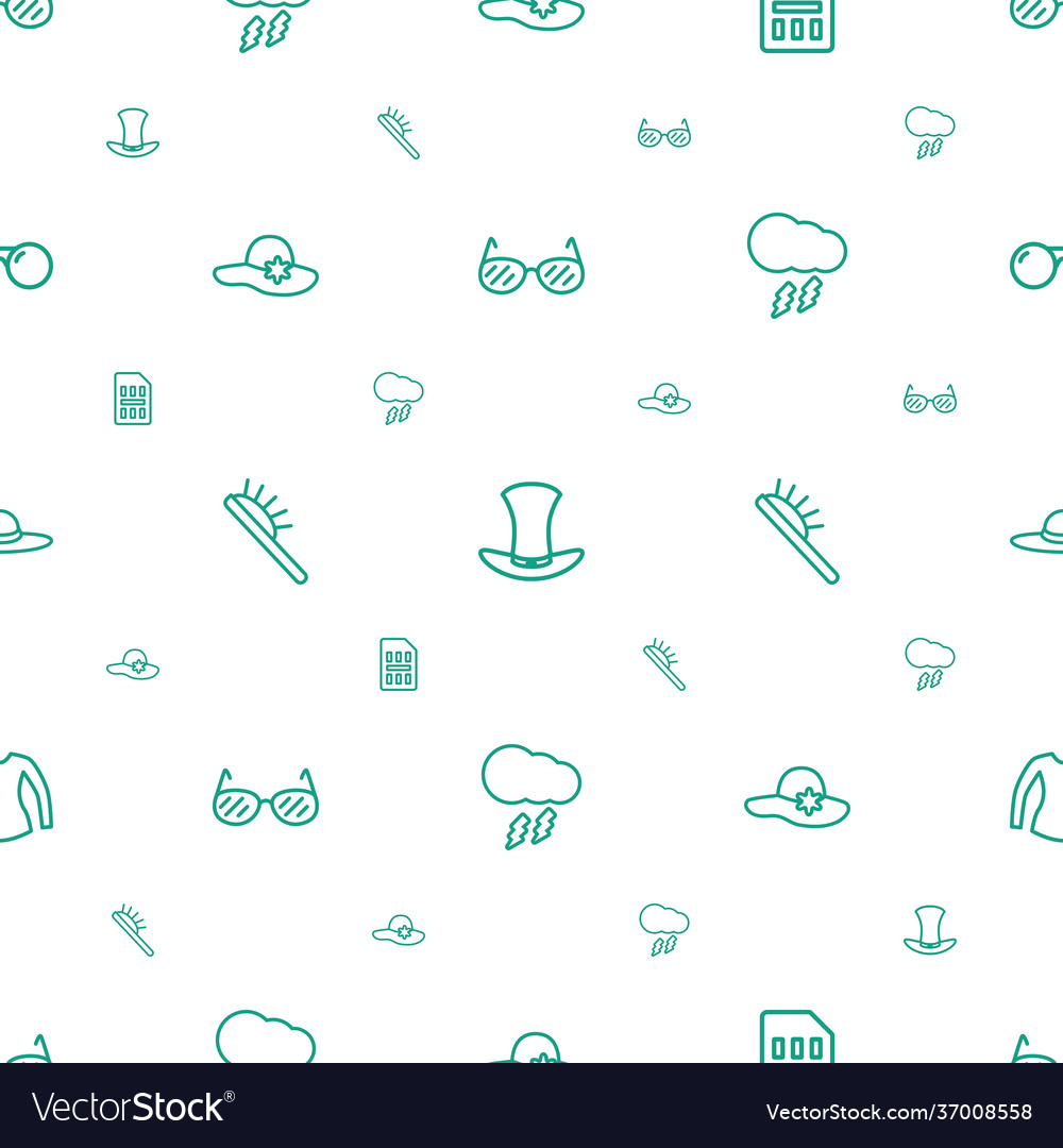Stylish icons pattern seamless white background