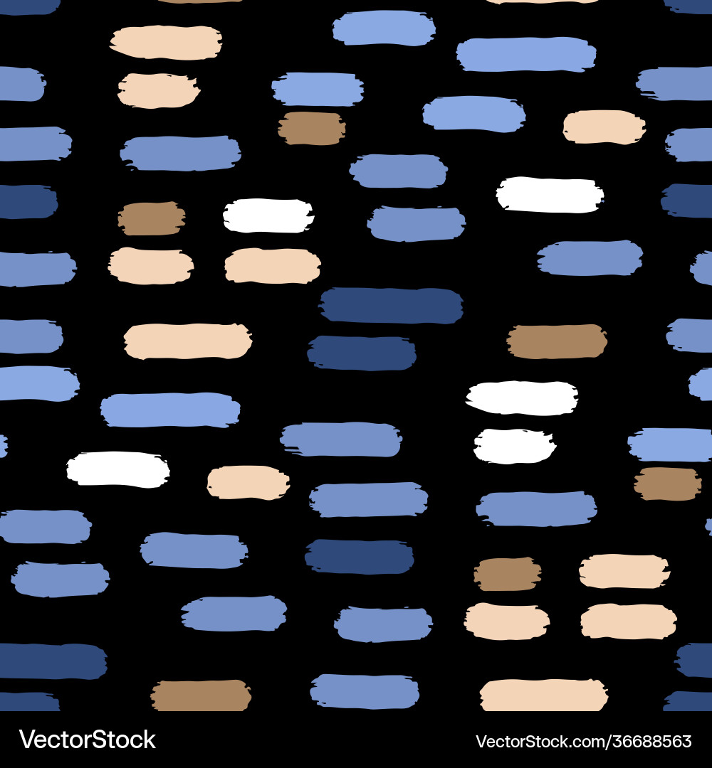 Abstract seamless pattern brush strokes Royalty Free Vector