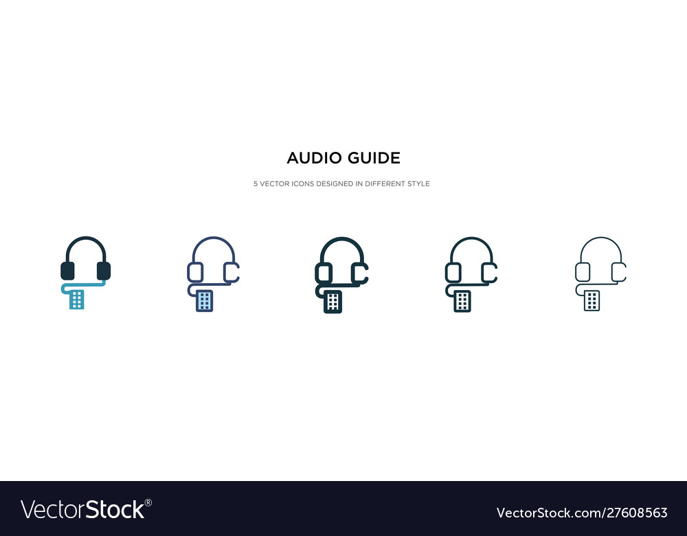 Audio Guide Icons - Multiple Styles
