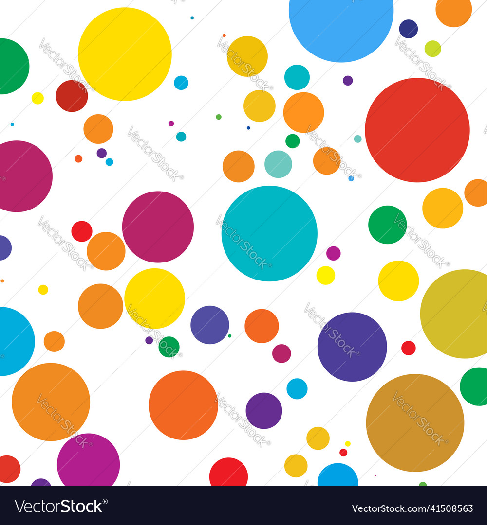 Bunte zufällige diffuse Kreise Punkte Muster vector image Bunte zufällige diffuse Kreise Punkte Muster