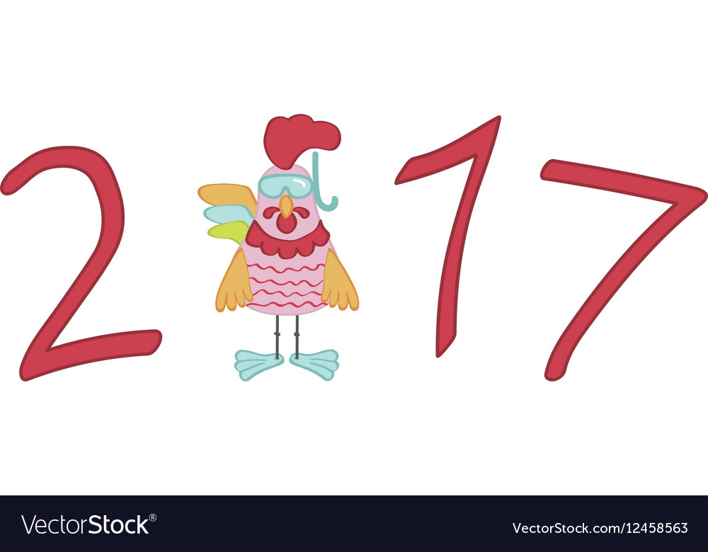 Niedlich Cartoon Rooster