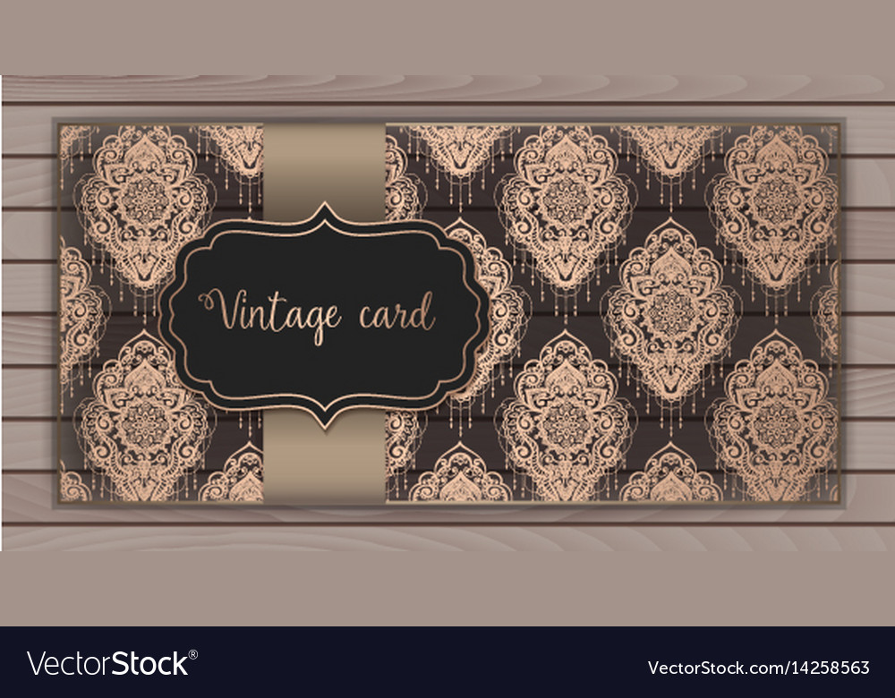 Damask Arabesque Cards