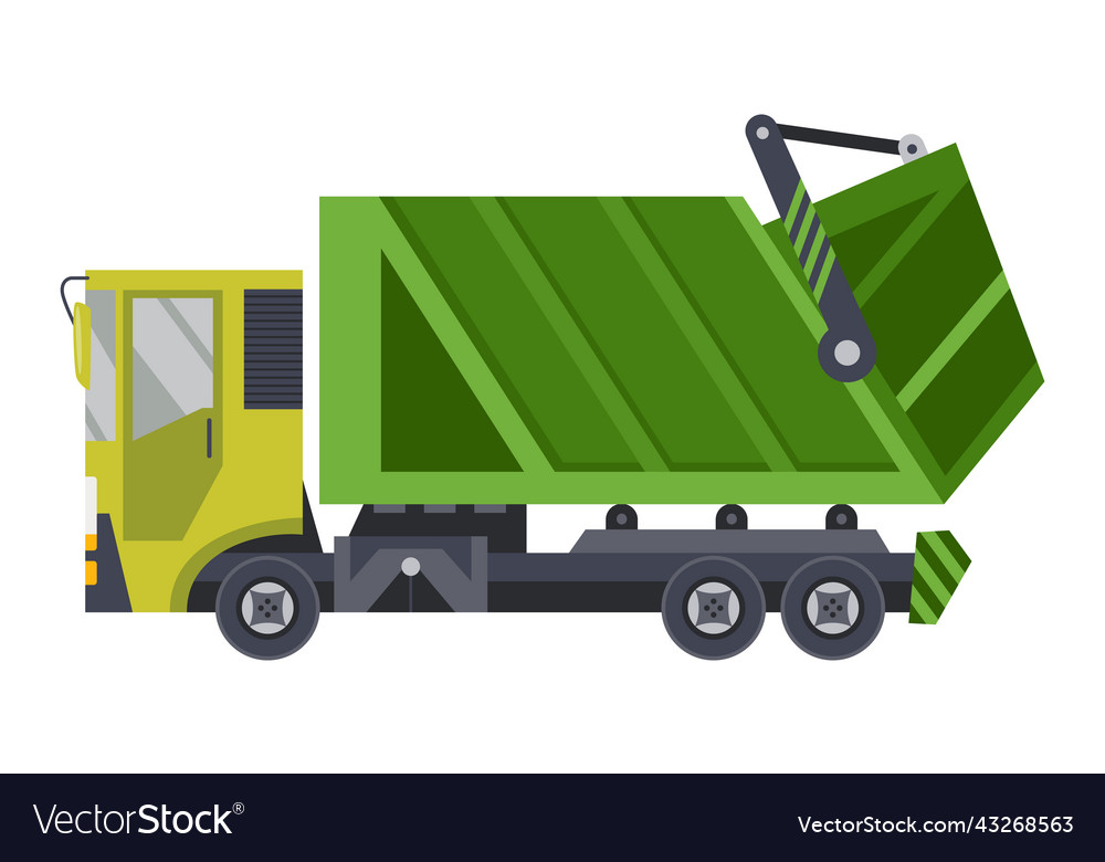 Garbage truck with auto loader collection