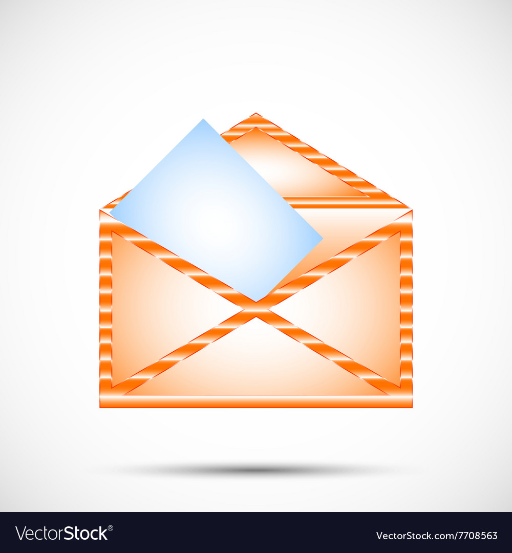 Mail envelope in color