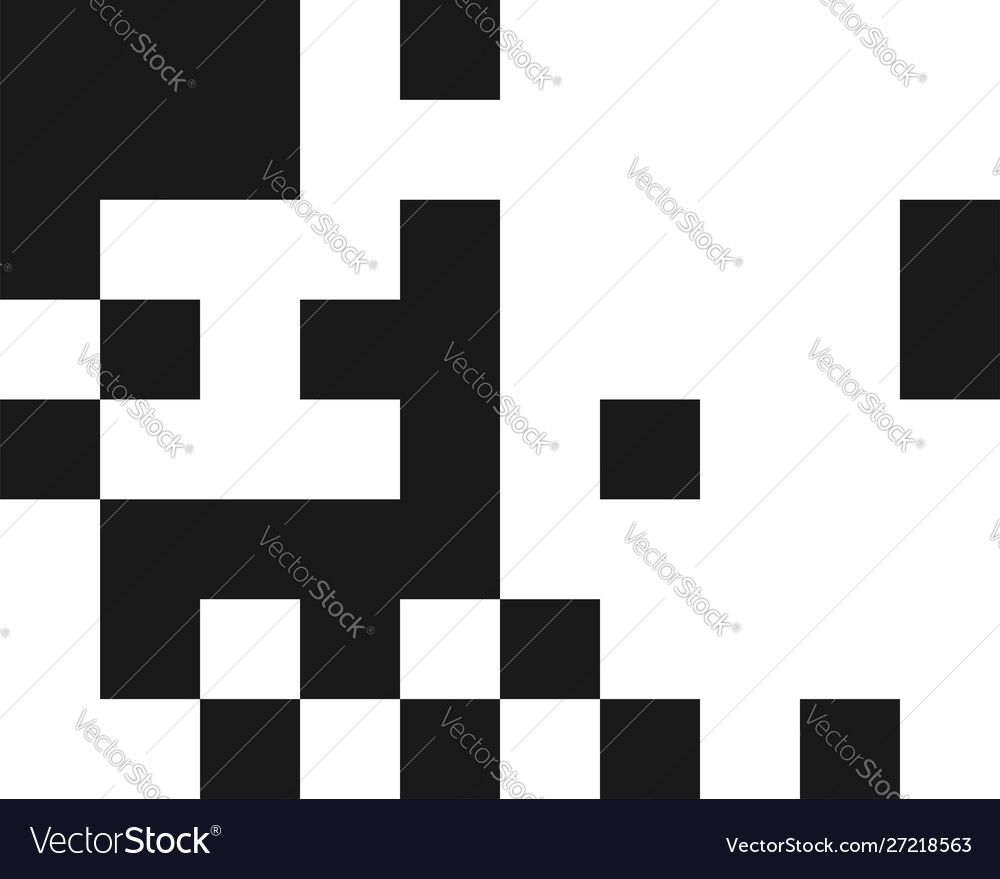 Squares pixelated block pixels random mosaic Vector Image