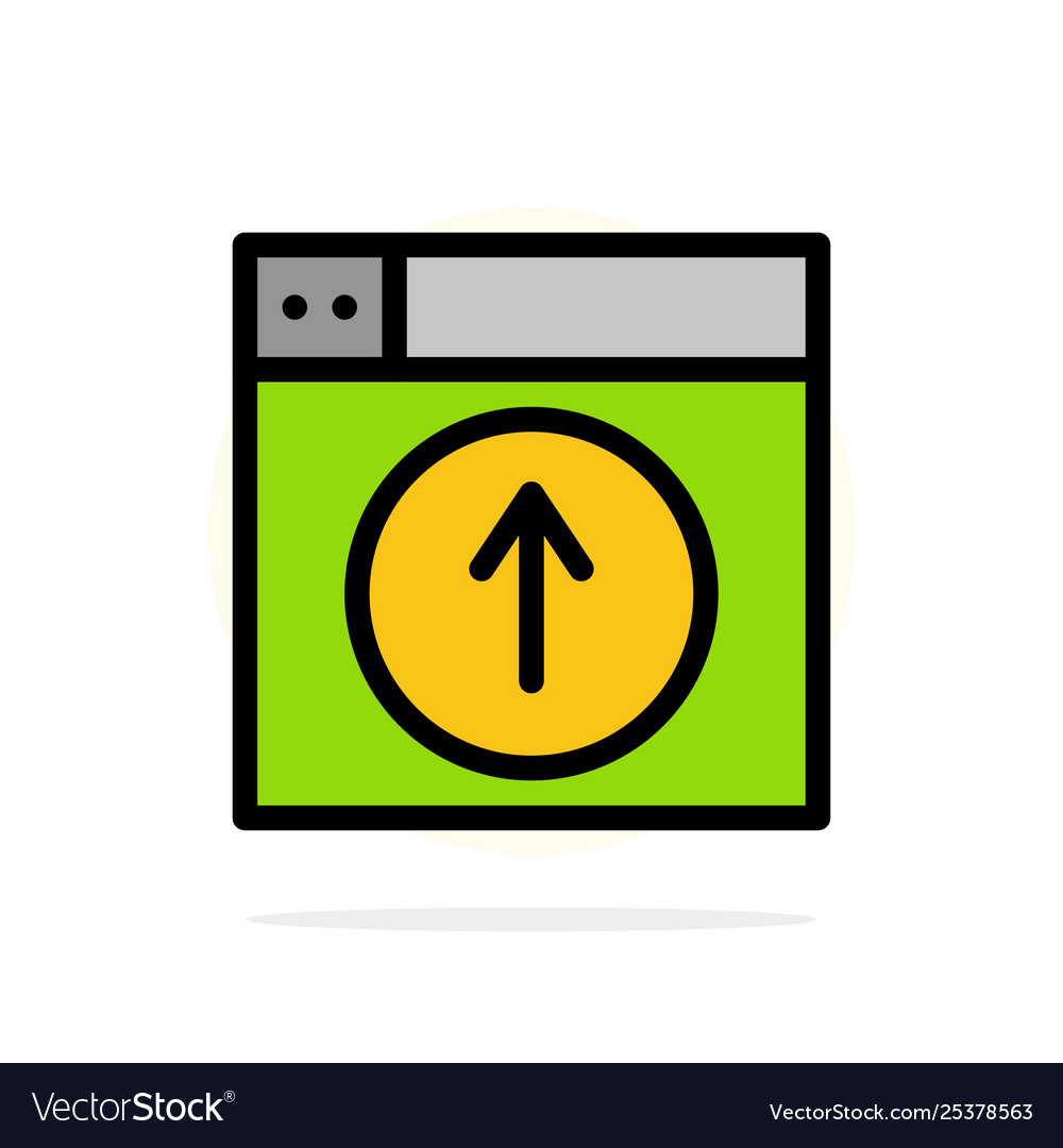Upload up web design application abstract circle vector image Upload up web design application abstract circle