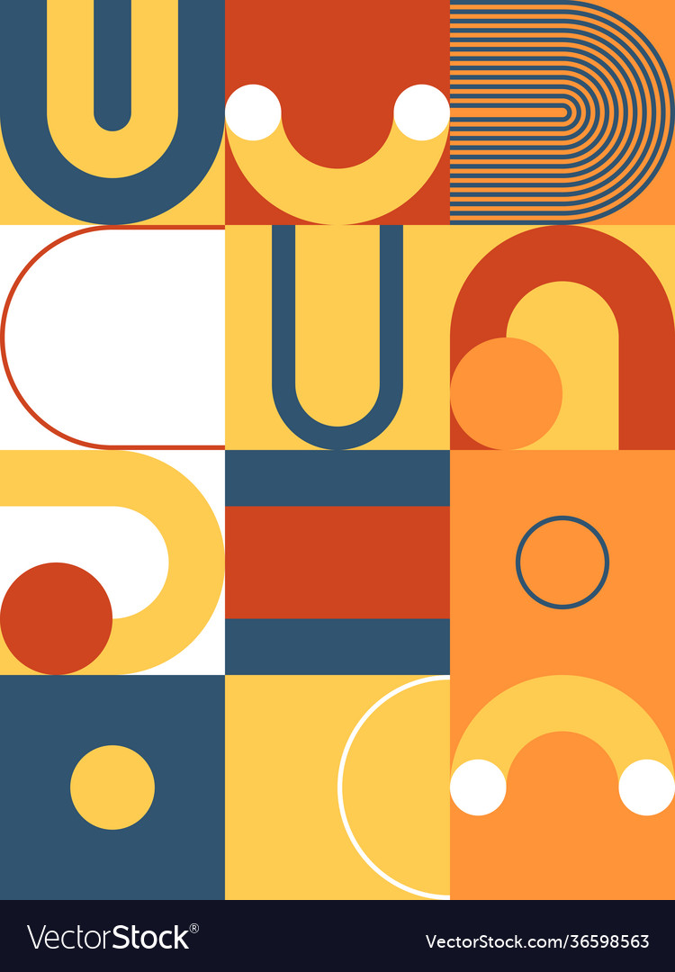 Vertical abstract pattern design vector image Vertical abstract pattern design