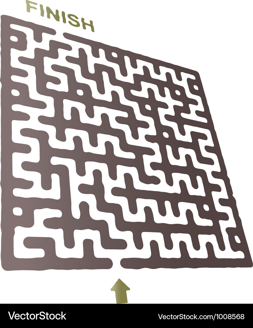 Abstract maze Royalty Free Vector Image - VectorStock