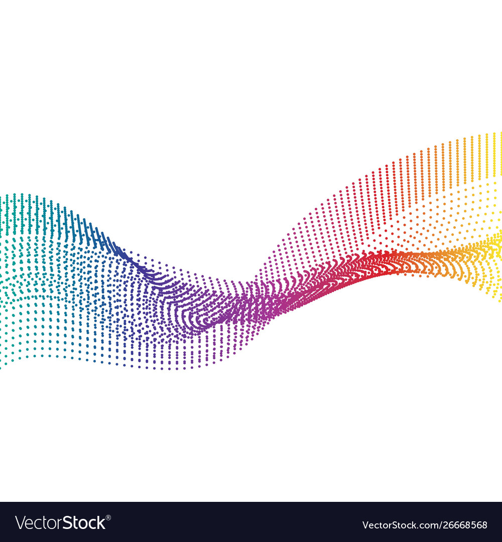 Abstract smooth color wave vector image Abstract smooth color wave