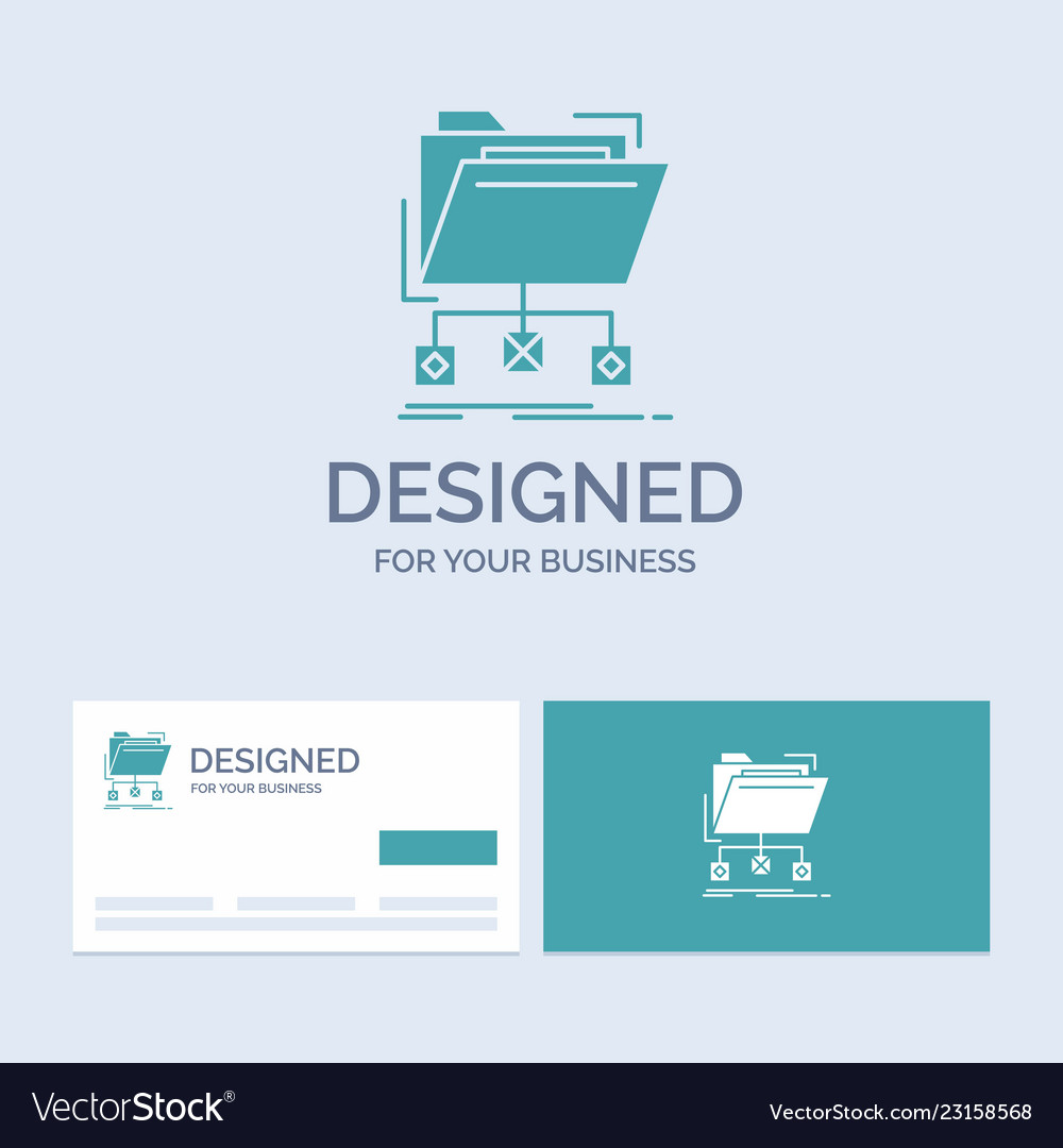 Backup data files folder network business logo vector image Backup data files folder network business logo