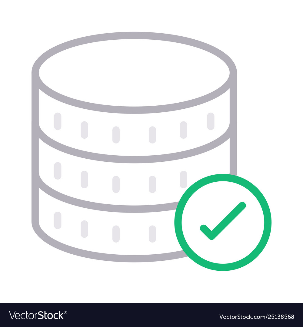 Check server Vector Image Check server