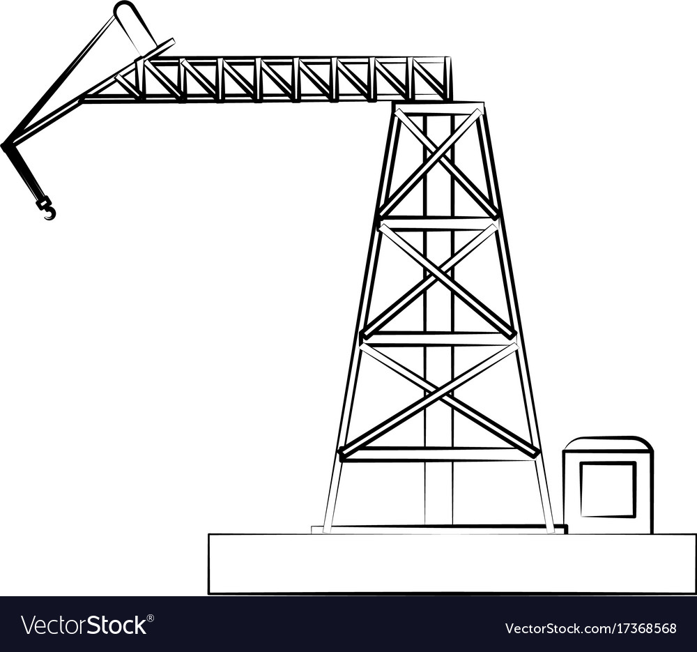 crane construction icon image royalty free vector image Mobile Crane Diagram crane construction icon image vector image