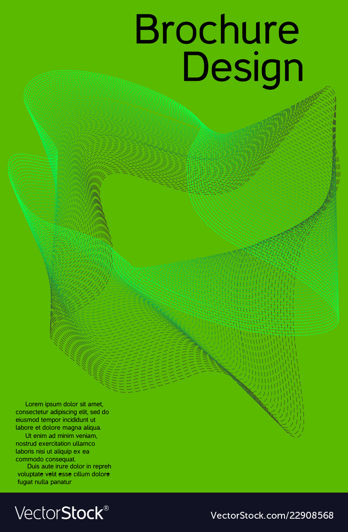 Creative green background from abstract lines