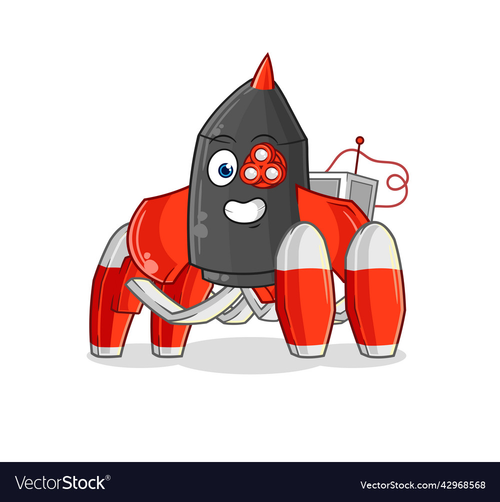 Dart future robot cartoon character vector image Dart future robot cartoon character