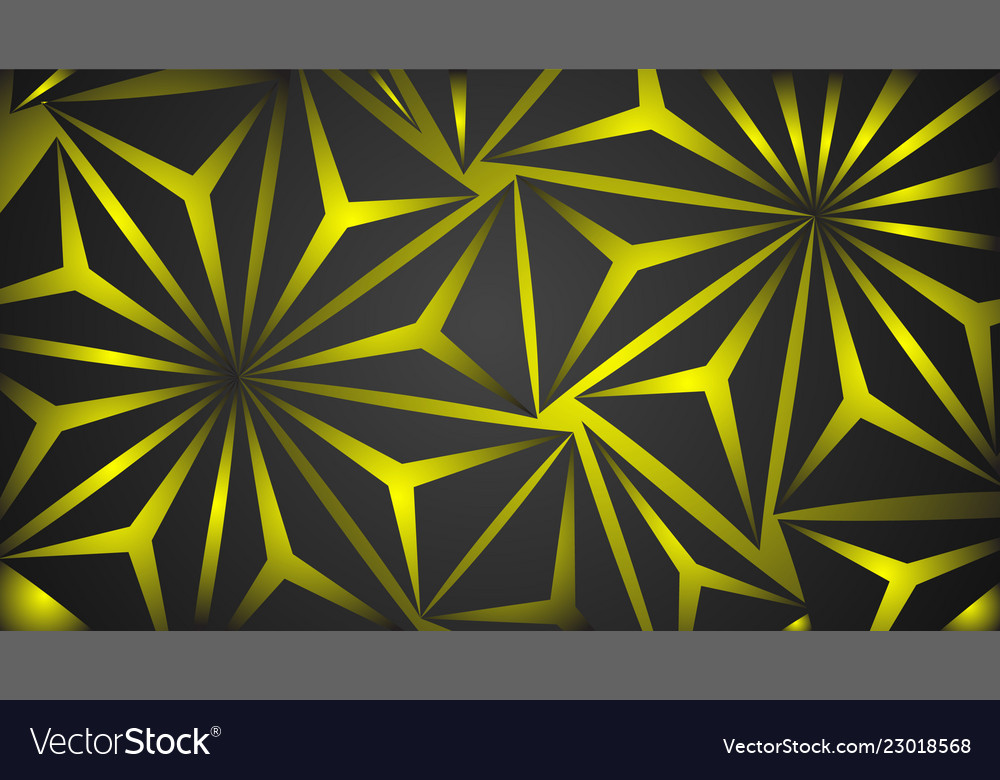 Design background abstract black polygon vector image Design background abstract black polygon
