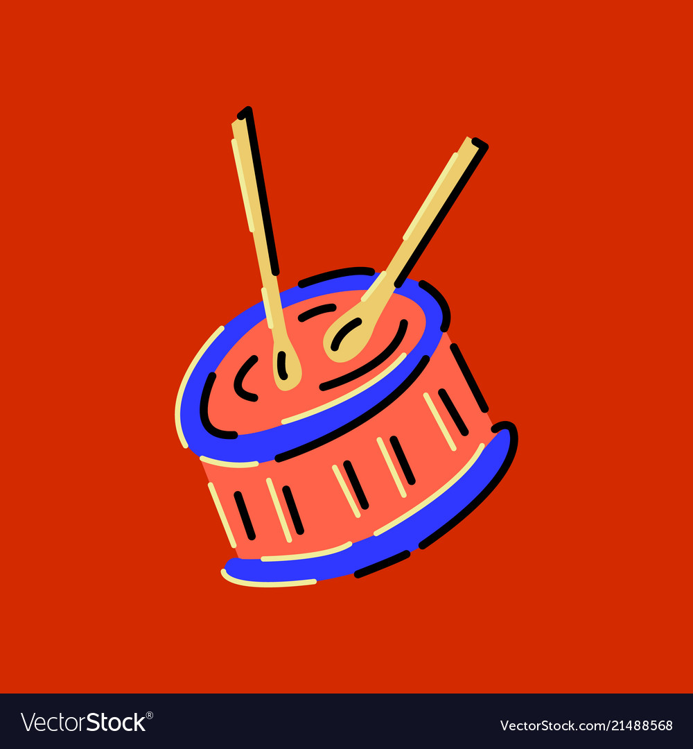 Drum colored