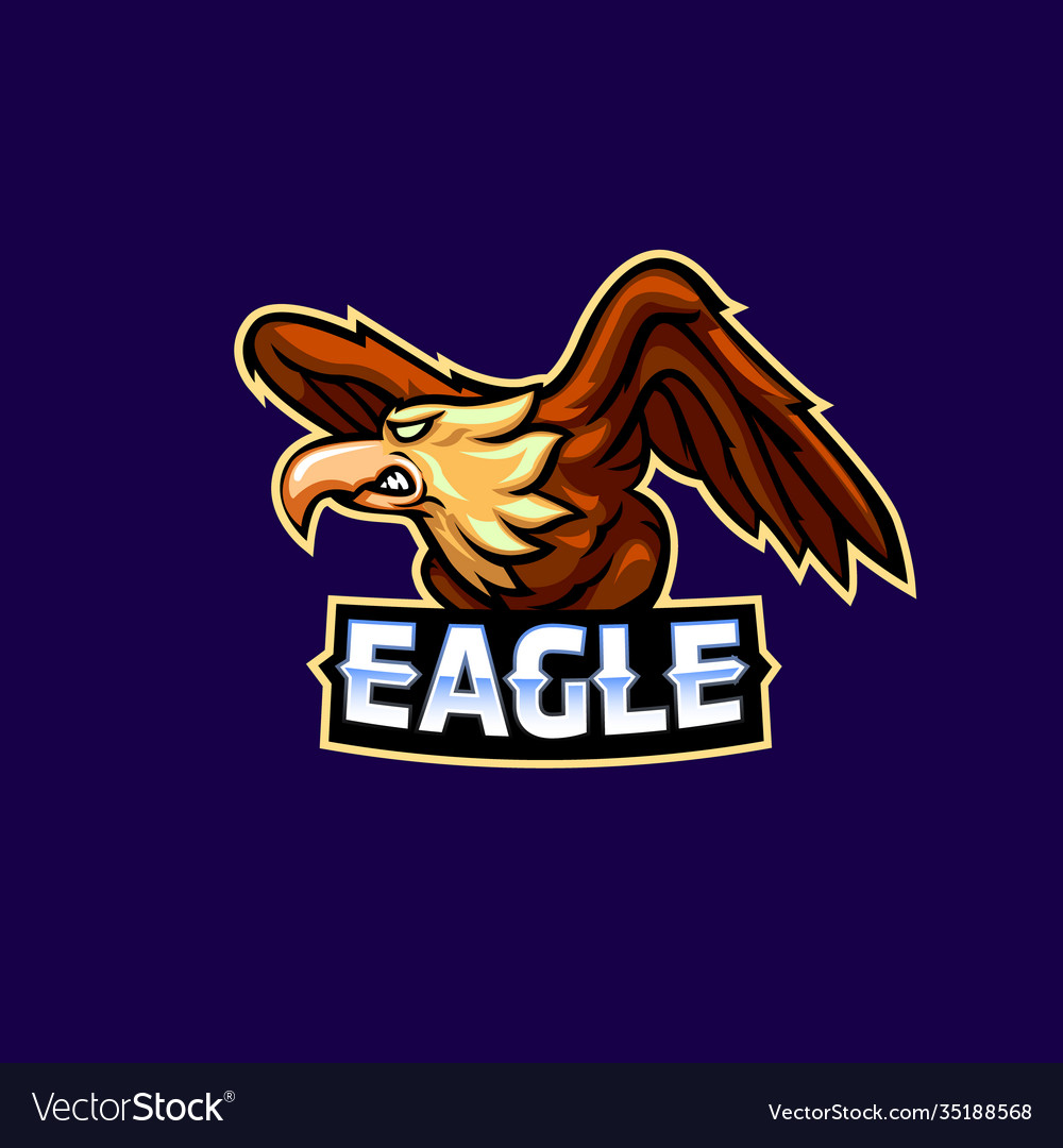 Eagle mascot logo icon design concept