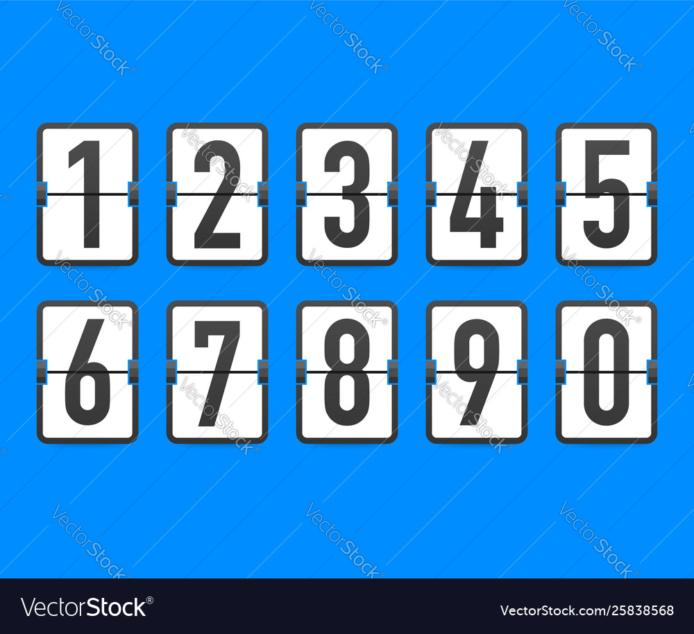 Flip countdown clock counter timer time remaining