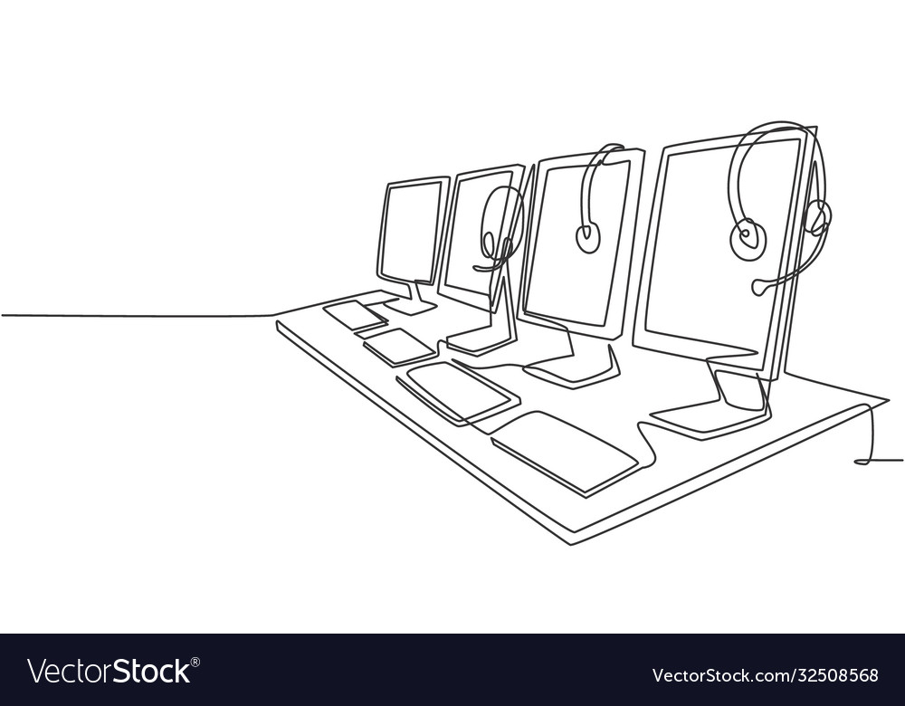 One continuous line drawing set customer