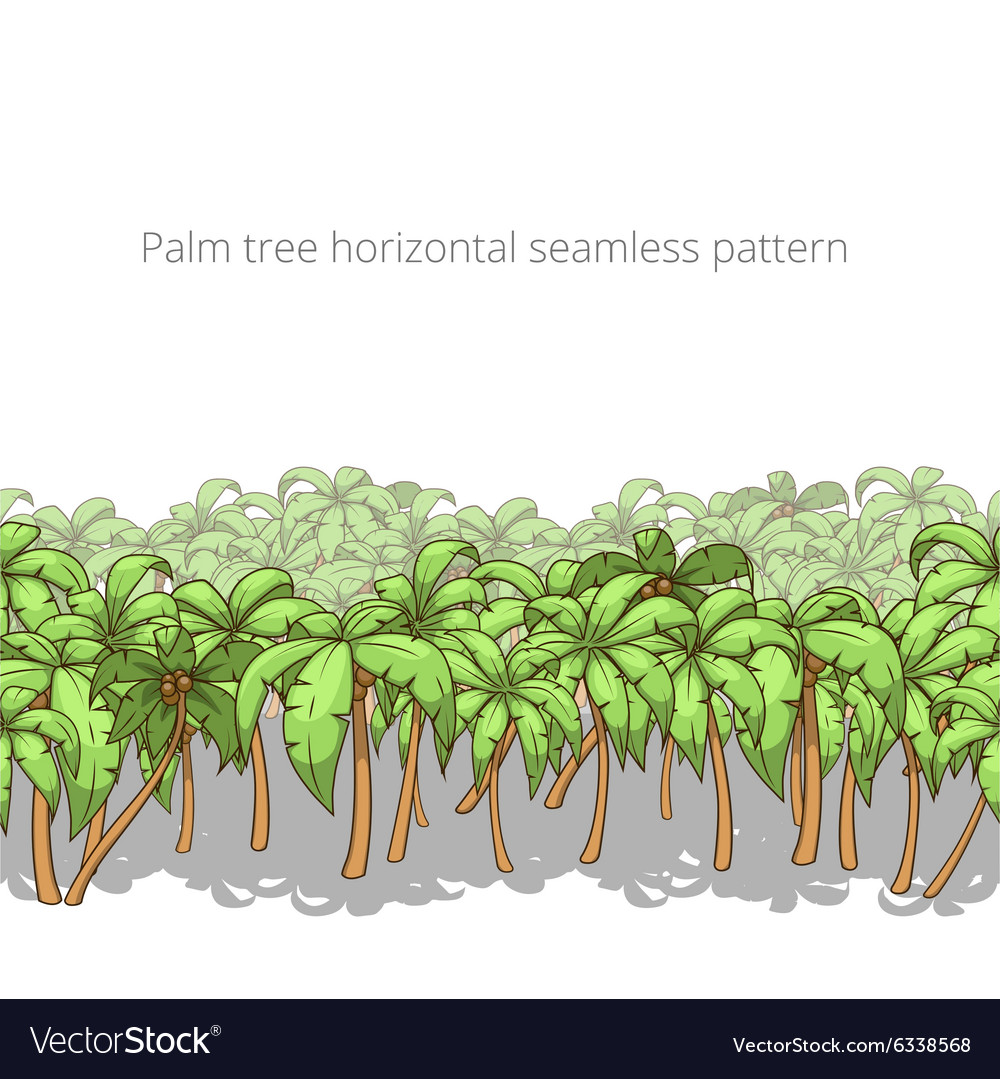 Palm tree horizontal pattern