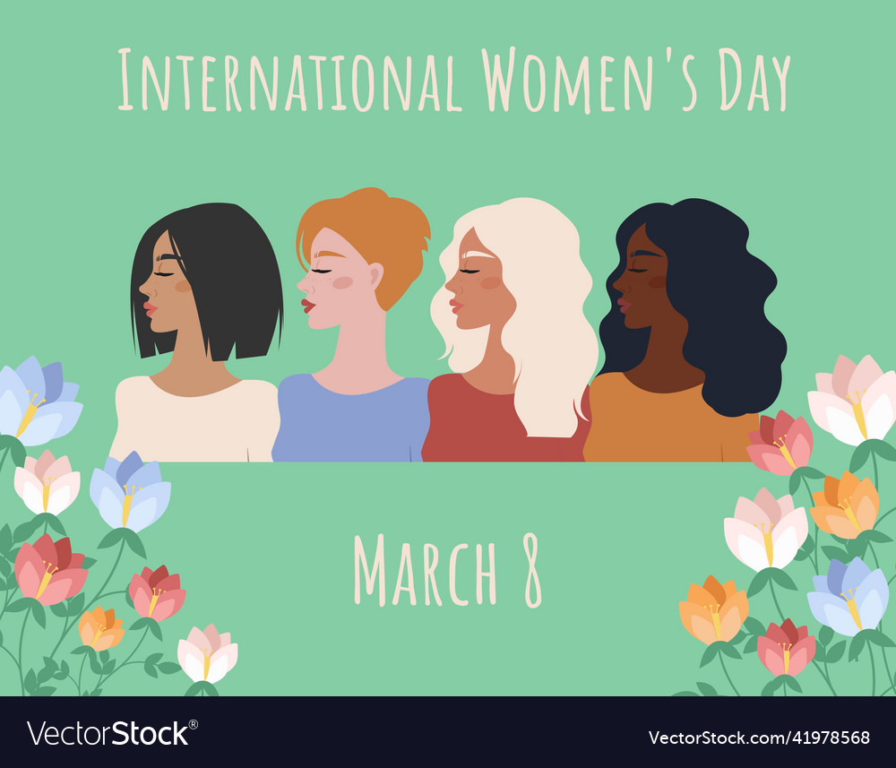 Postcards for international womens day women