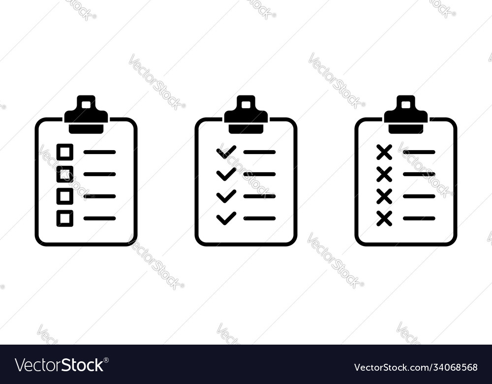 Set clipboard checklist 2