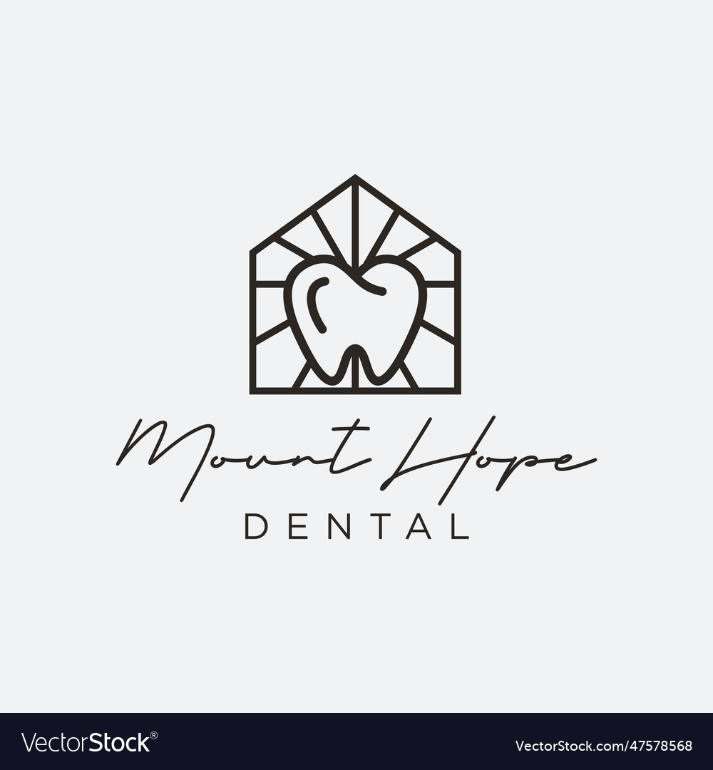 Shining tooth home logo design