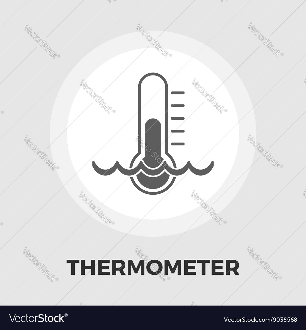Thermometer flat icon