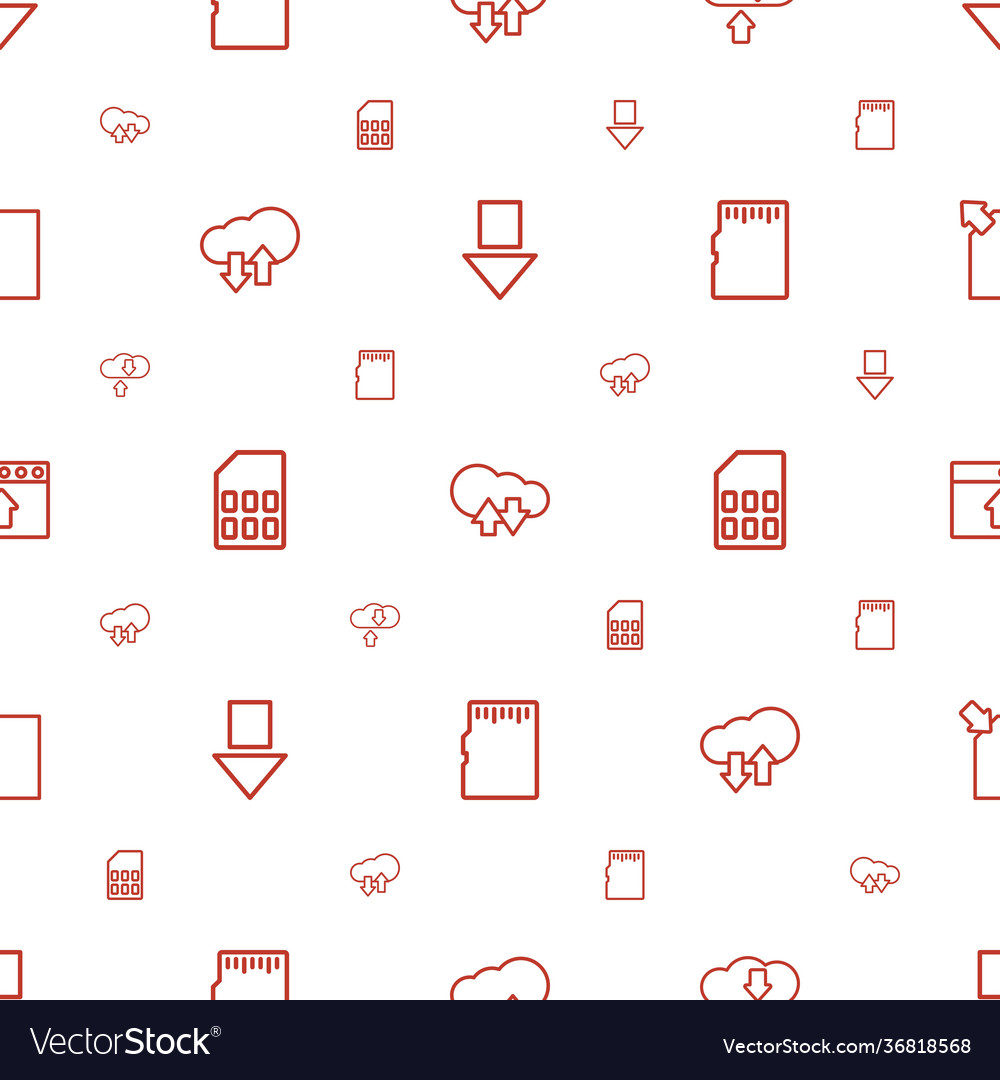 Upload icons pattern seamless white background