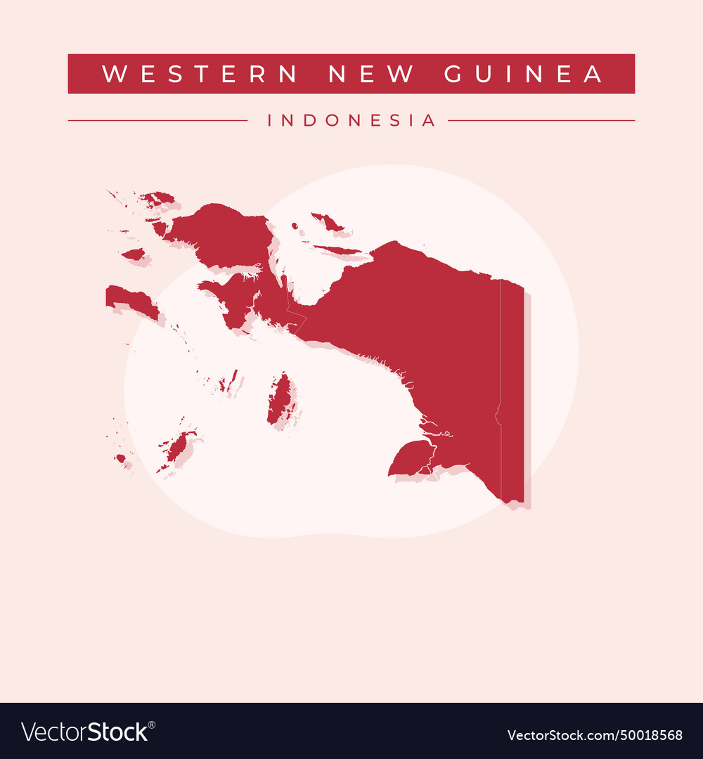 Western new guinea map indonesia