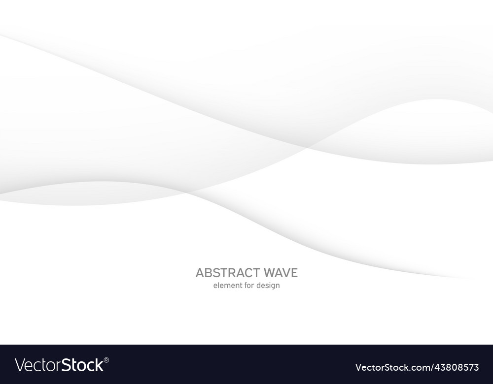 Abstract white background with smooth gray lines vector image Abstract white background with smooth gray lines