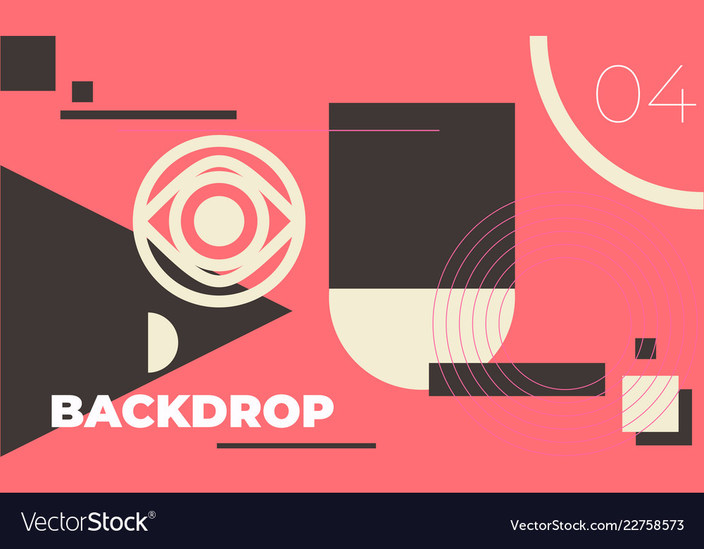 Minimal Geometric Web Banner Design Royalty Free Vector