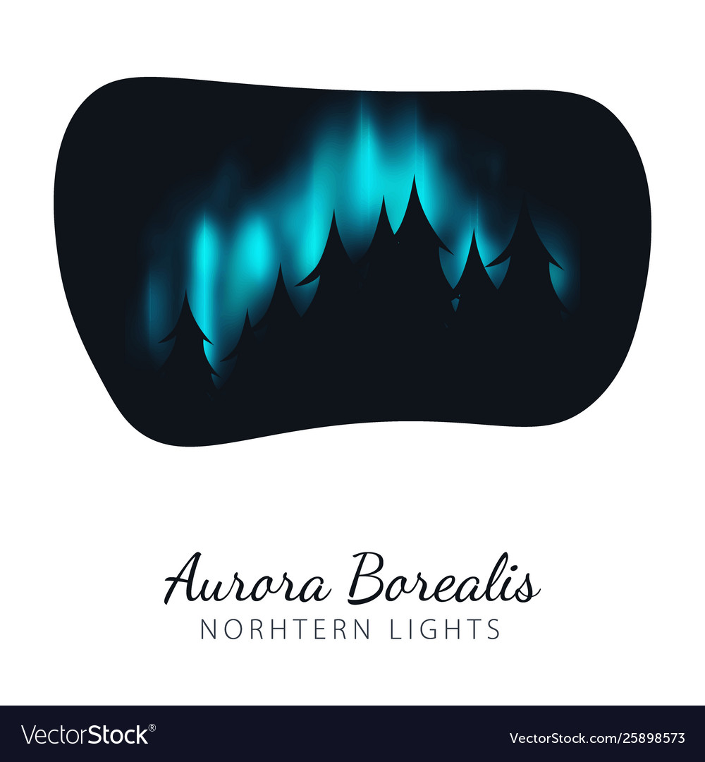 Night sky aurora borealis northern lights effect