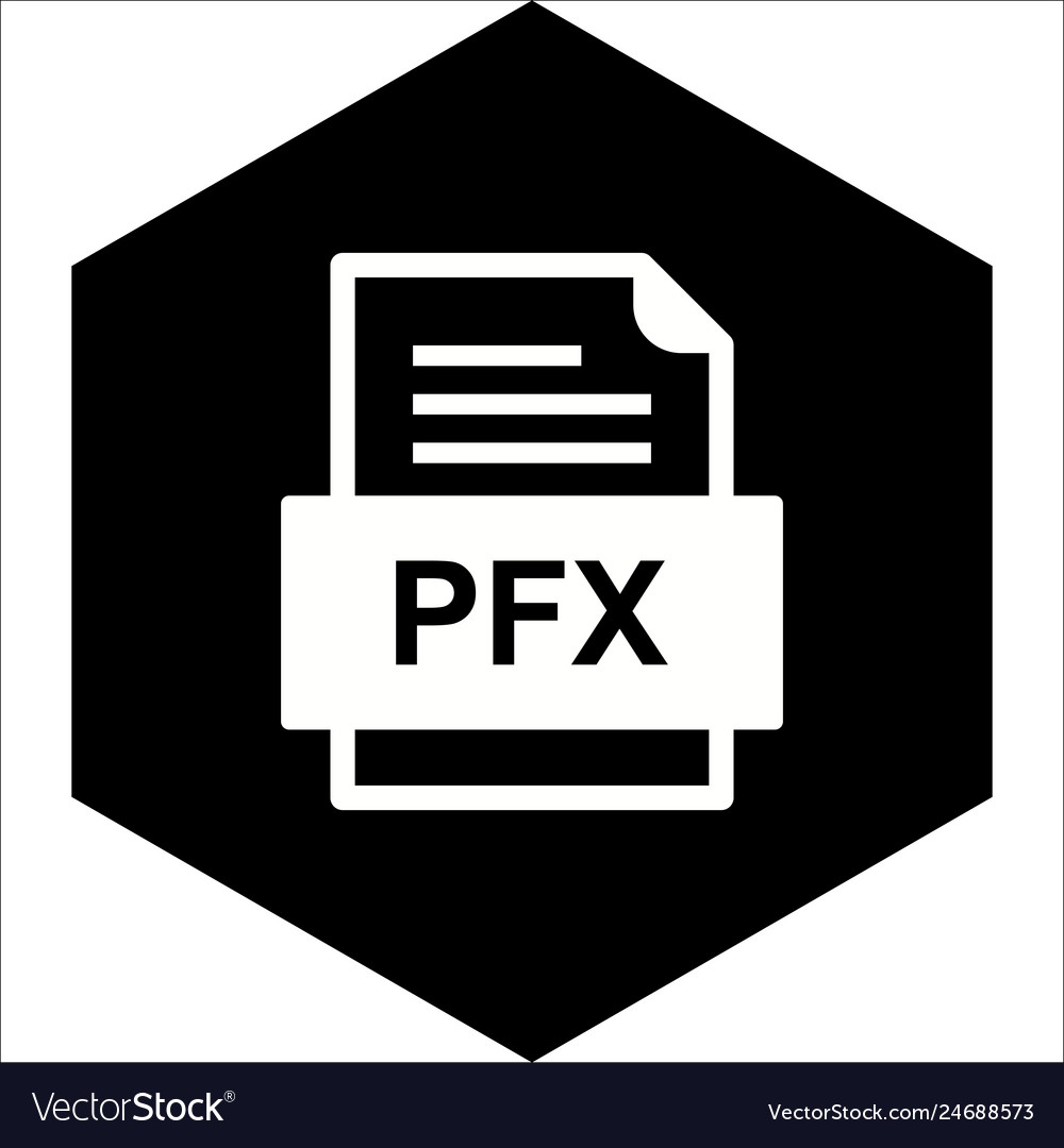 Pfx file document icon
