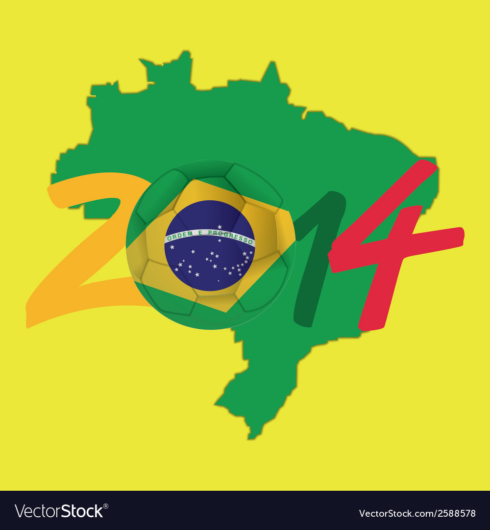 Abstract background with a brazil allusive objects